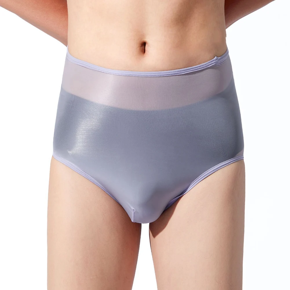 

Male Sheer Oil Glossy Stretch Extreme Men's Panties Stretch Briefs Pouch Sissy Very Hot Lingerie Underwear Men's Underpants