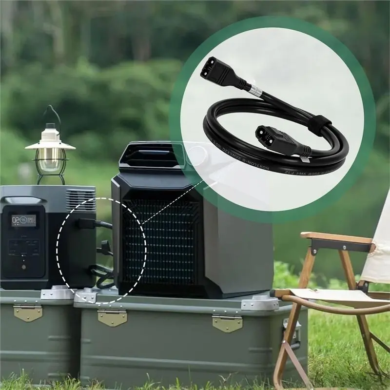 DIGIT-Extra Batteriekabel für Ecoflow 8AWG XT150 Verlängerungskabel für Delta 2/2 Max/Max/3/3 Plus/3 1500/Wave 2/Wave 3 – Detail 3
