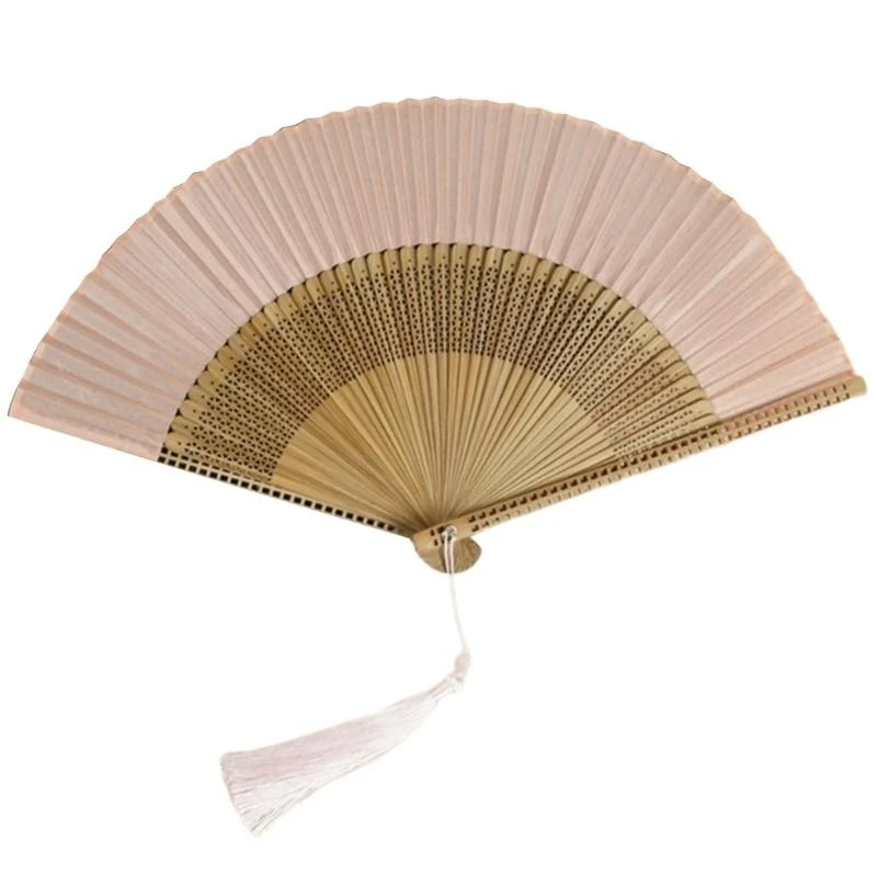 Silk and Bamboo Hand Fan Fine Traditional Craftsmanships and Modern Fashion Combination