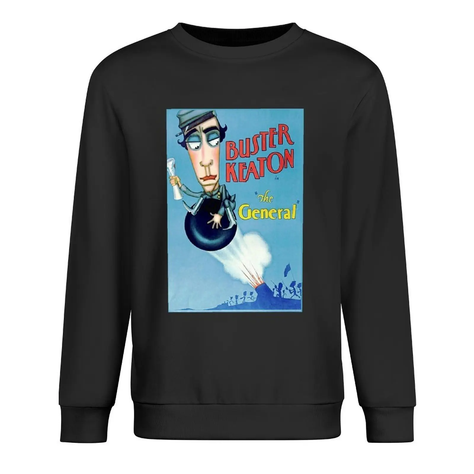 

The General Buster Keaton Pullover graphic t shirts men blouse men's sweat-shirt anime clothing oversize sweatshirts