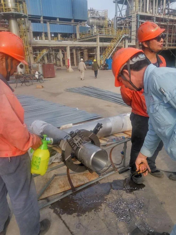 OCP-89 آلة تصنيع الأنابيب المحمولة 1-3 بوصة قاطع هوائي بإطار منفصل مع مكون تروس أوتوماتيكي #6