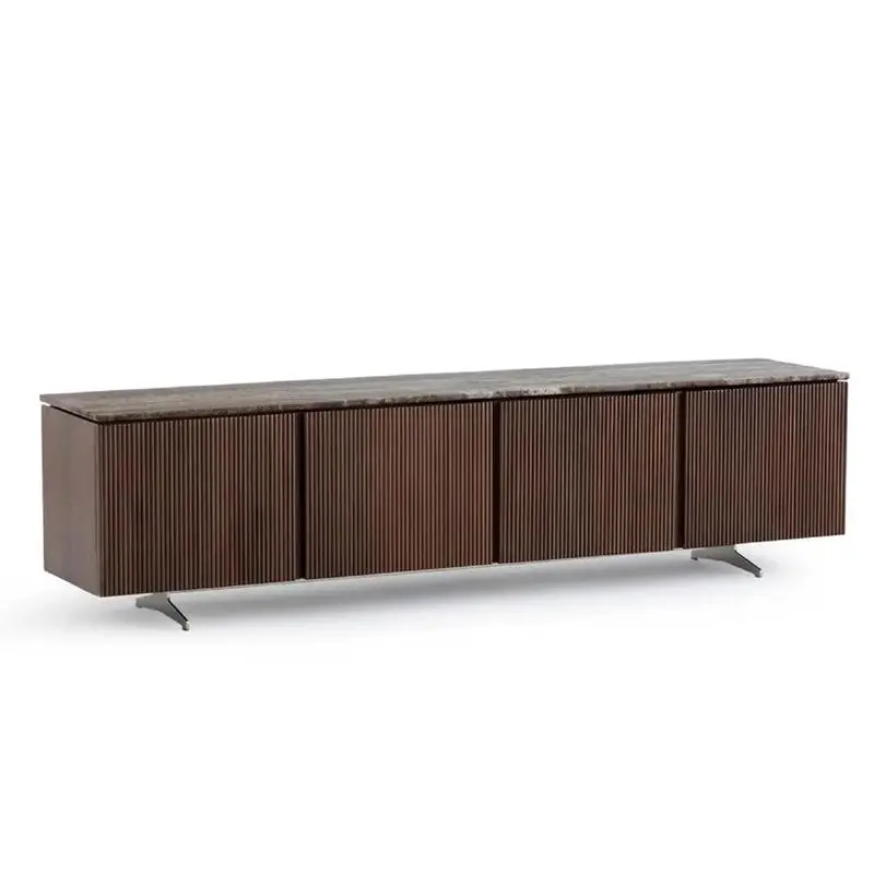 Italian Designer TV Cabinet Modern Light Luxury Hallway Entertainment Display Tv Stands Retro Living Room Muebles Furniture