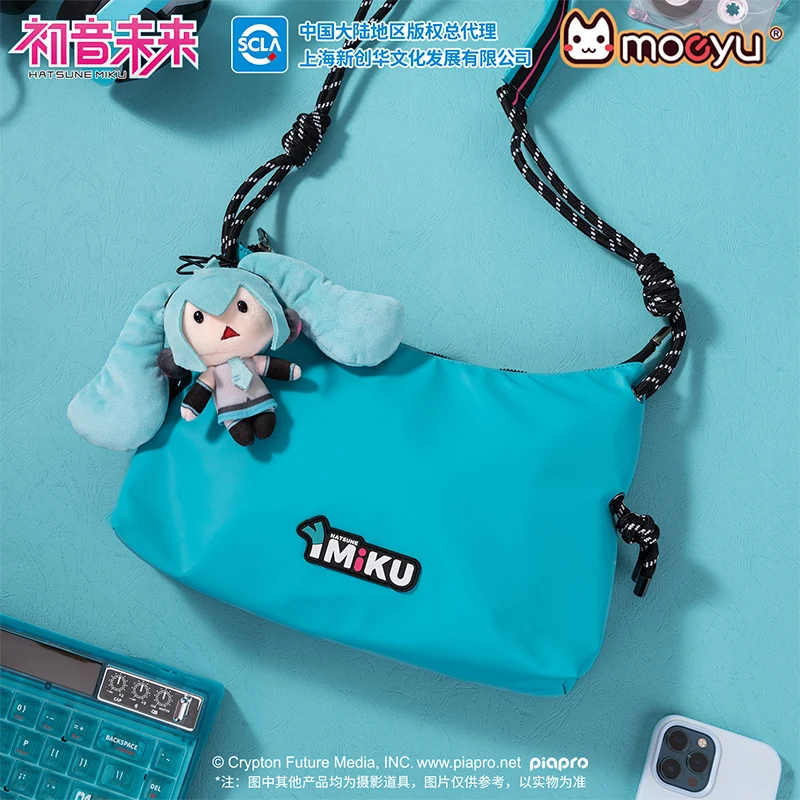 Moeyu Vocaloid Cosplay Miku torba na ramię typu crossbody Ita torba kobiety mężczyźni śliczna torebka Hatsune torby z grubej bawełny Anime prezent