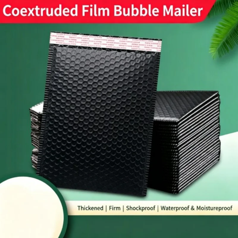 50pcs Black Bubble Envelope Bag Waterproof Foam Express Envelope Bag Self Adhesive Packaging Storage Bag
