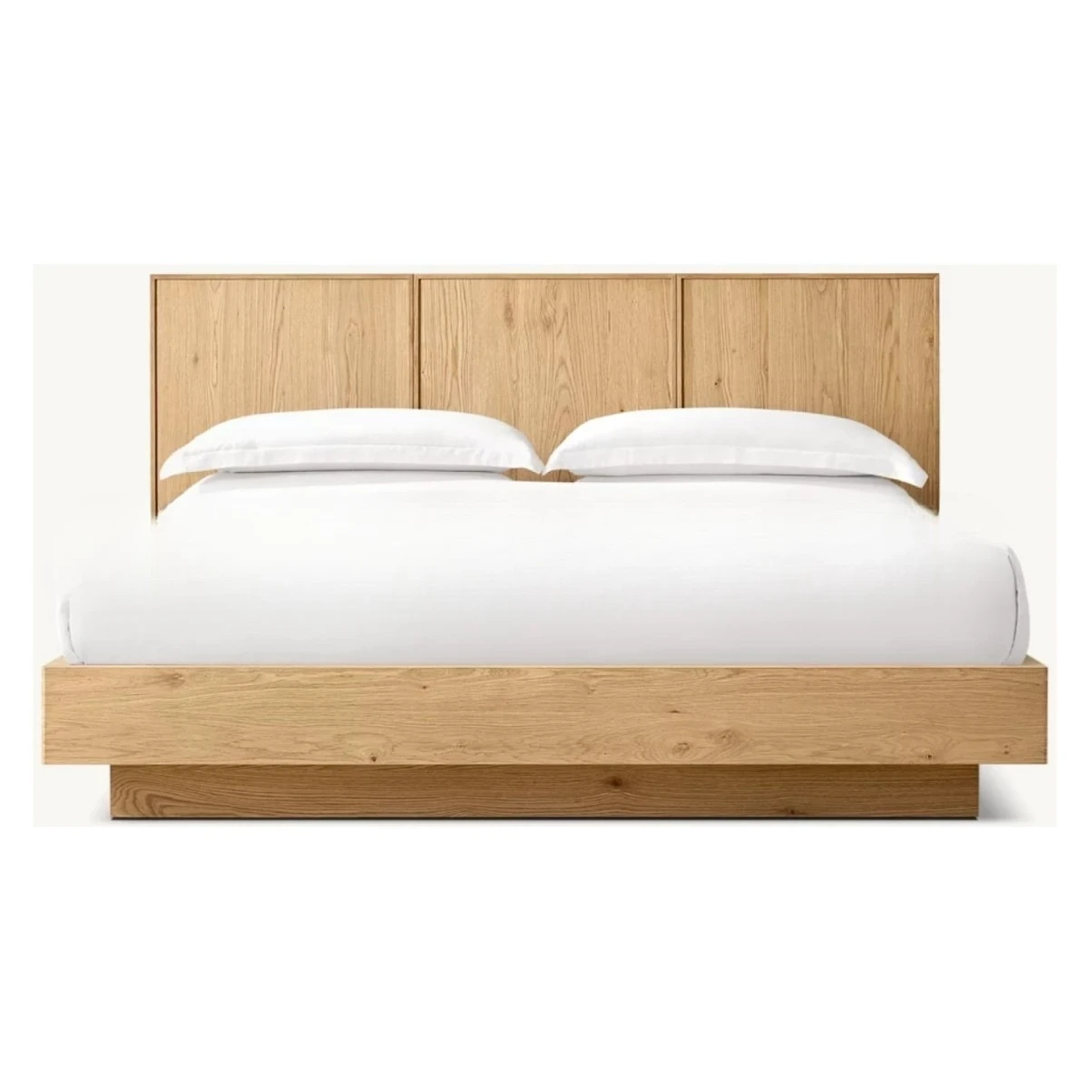 

Simple solid wood bedroom double bed king villa hotel homestay