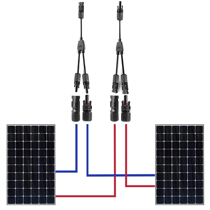 Y-Type 1-Way 2 Photovoltaic Connector Solar Panel Connector Photovoltaic Connector