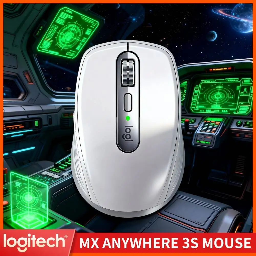 Brand New Logitech MX Anywhere 3S, Ultra-Quiet Magnetic Clicks, Fast & Quiet Scrolling, 70 Days Batt