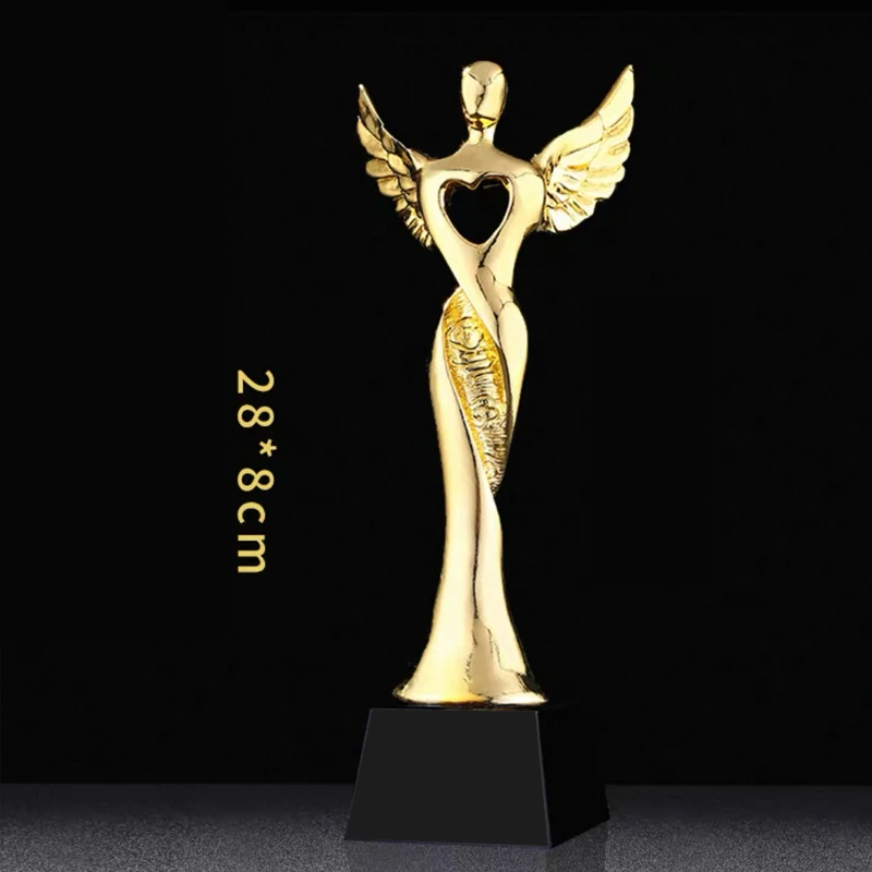 Customized Pentagram Resin Trophy, Sports Competition Outstanding Employee Award, Home Decorations, Annual Meeting Souvenir, 1Pc