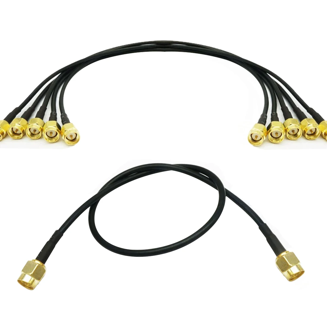 Modem Coaxial Cable SMA Male Plug Connector Switch SMA Male Plug Connector RG174 Cable Pigtail 20cm 8