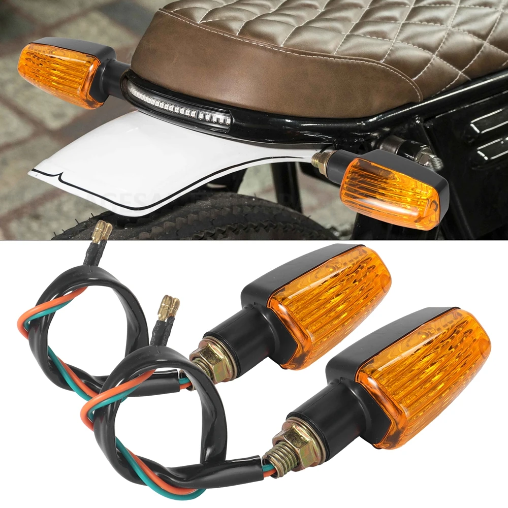 

Universal Motorcycle Flasher Blub Turn Signal Lamp DC 12V Motorbike Indicator Light Amber Blinker Bulb 8W Moto Accessories 2Pcs