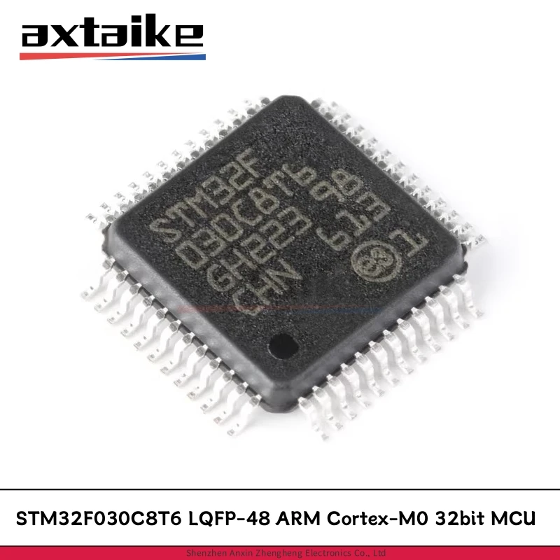 

5PCS STM32F030C8T6 LQFP-48 ARM Cortex-M0 32bit MCU Microcontroller IC SMD