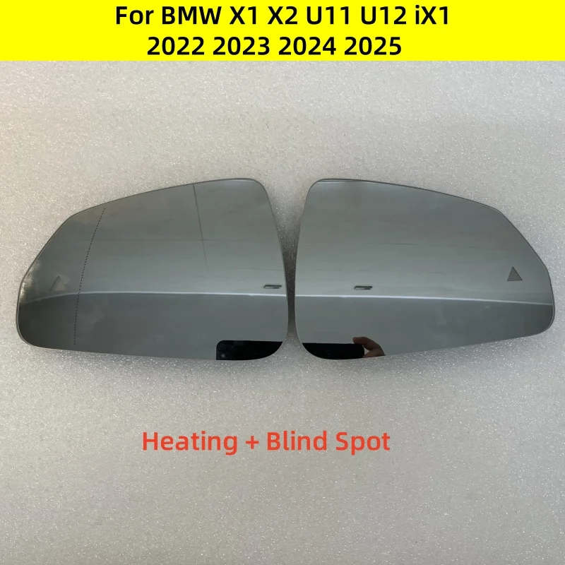 

For BMW X1 X2 U11 U12 iX1 2022 2023 2024 2025 Auto Heated Blind Spot Warning Rear Mirror Glass new
