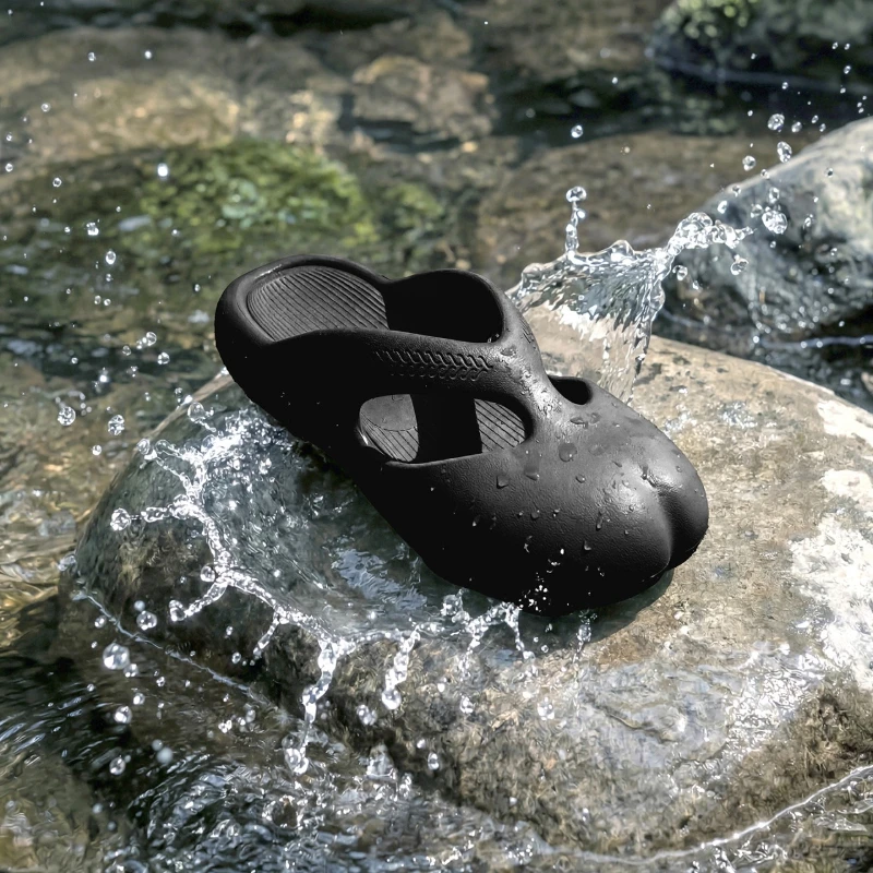 

Новые женские домашние тапочки с закрытым носком 2026 года, летние мягкие шлепанцы для дома и пляжа, повседневные мюли