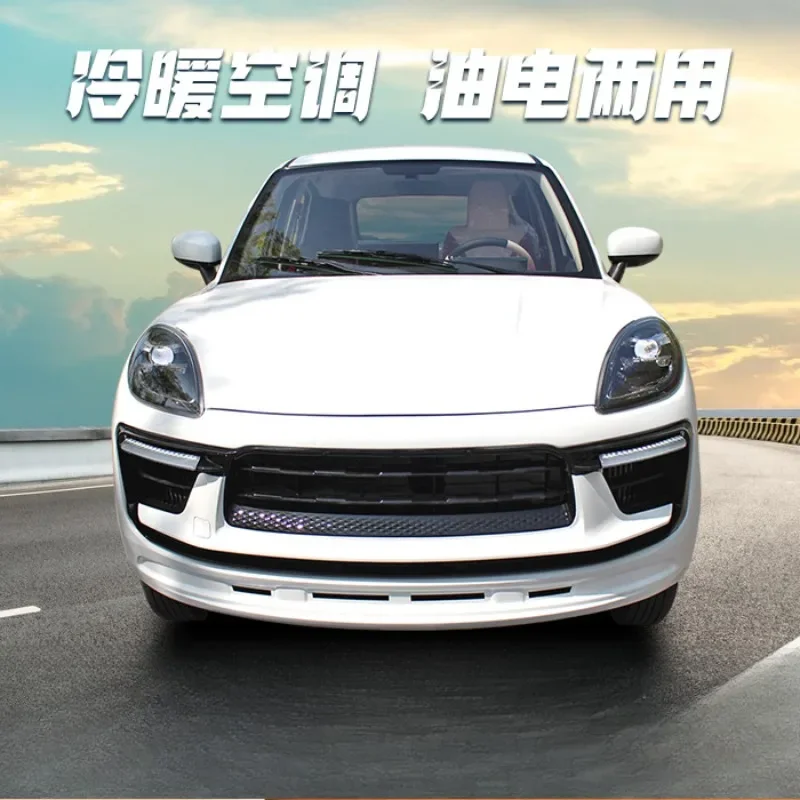 Oil and electricity dual-purpose adult new energy electric four-wheeler, scooter household new low-speed small battery sedan