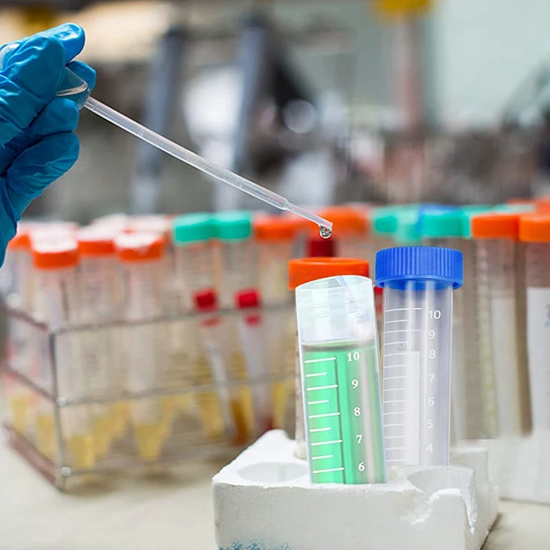 

200 шт., 10 мл, многофункциональная пластиковая бутылка, прозрачная трубка, контейнер для хранения образцов, экспериментальная центрифужная пробирка