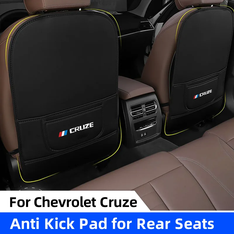 

Leather Car Seatback Protector Pad For Chevrolet Cruze 2010 2012 2013 J300 Auto Seat Back Protective Children Anti-Kick Mats Pad