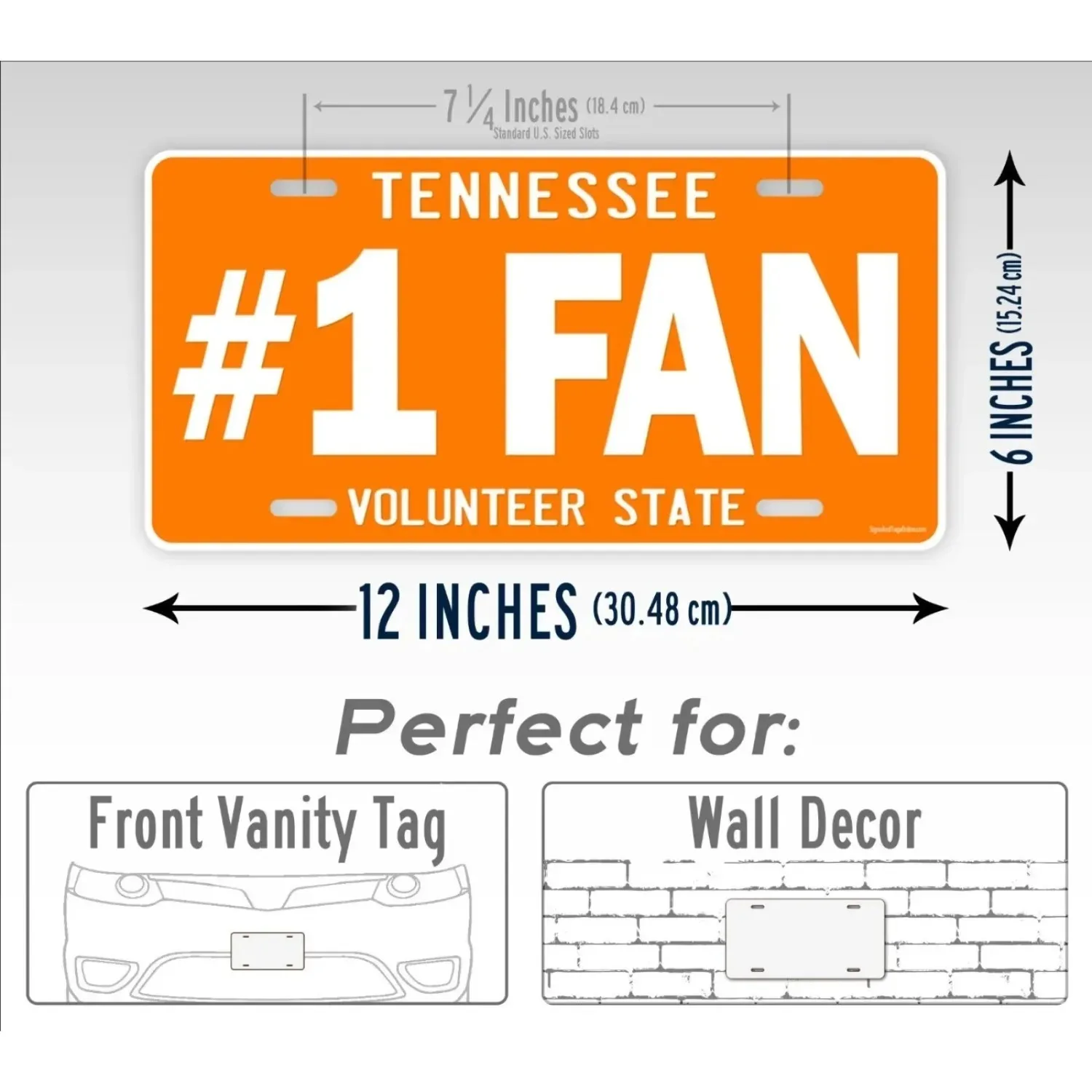 Personalized Custom Tennessee Metal Sign 6x12 Inch, Vintage Dustproof Outdoor Wall Art Garage Bar Man Cave Decor