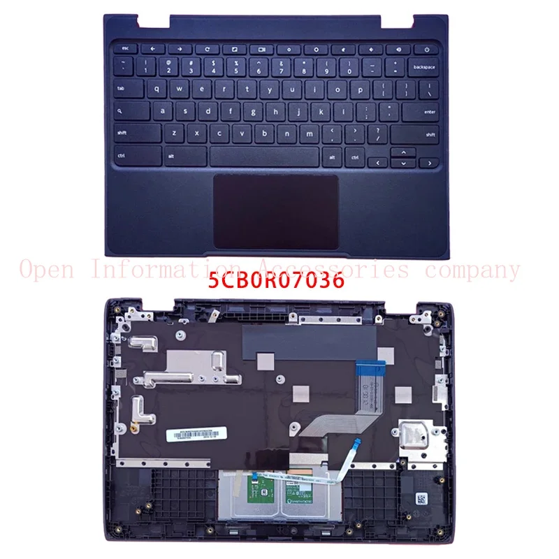 New For Lenovo Chromebook 100E 1rd Gen;Replacemen Laptop Accessories Lcd Back Cover/Bottom/Keyboard With LOGO 5CB0R07045