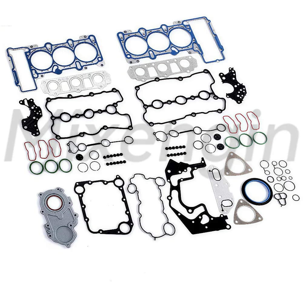 Engine Piston Connecting Rod Bearing Head Full Gasket Set & Timing Kit CJT CAJ For Audi A4 A5 A6 A7 A8 S4 S5 Q5 Q7 3.0 L V6 GAS