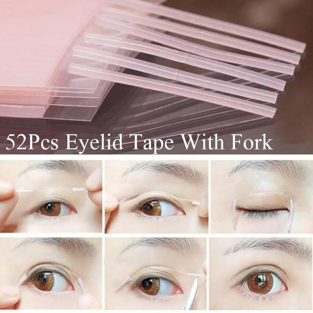Waterproof Super Stretch Double Sided Adhesive Strips Eyelid Stickers Double Eyelid Tape Makeup Tools Big Eyes
