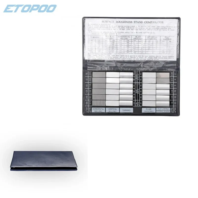 30pcs Surface Roughness Comparator Standards Composite Set Model Measuring Tool Protractor Gauges Gage