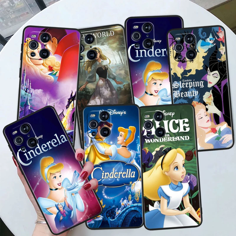 Disney Sleeping Beauty For OPPO Find X6 X5 X3 X2 F21S F21 Pro Lite Neo Black Silicone Fundas Soft Cover Capa Phone Case