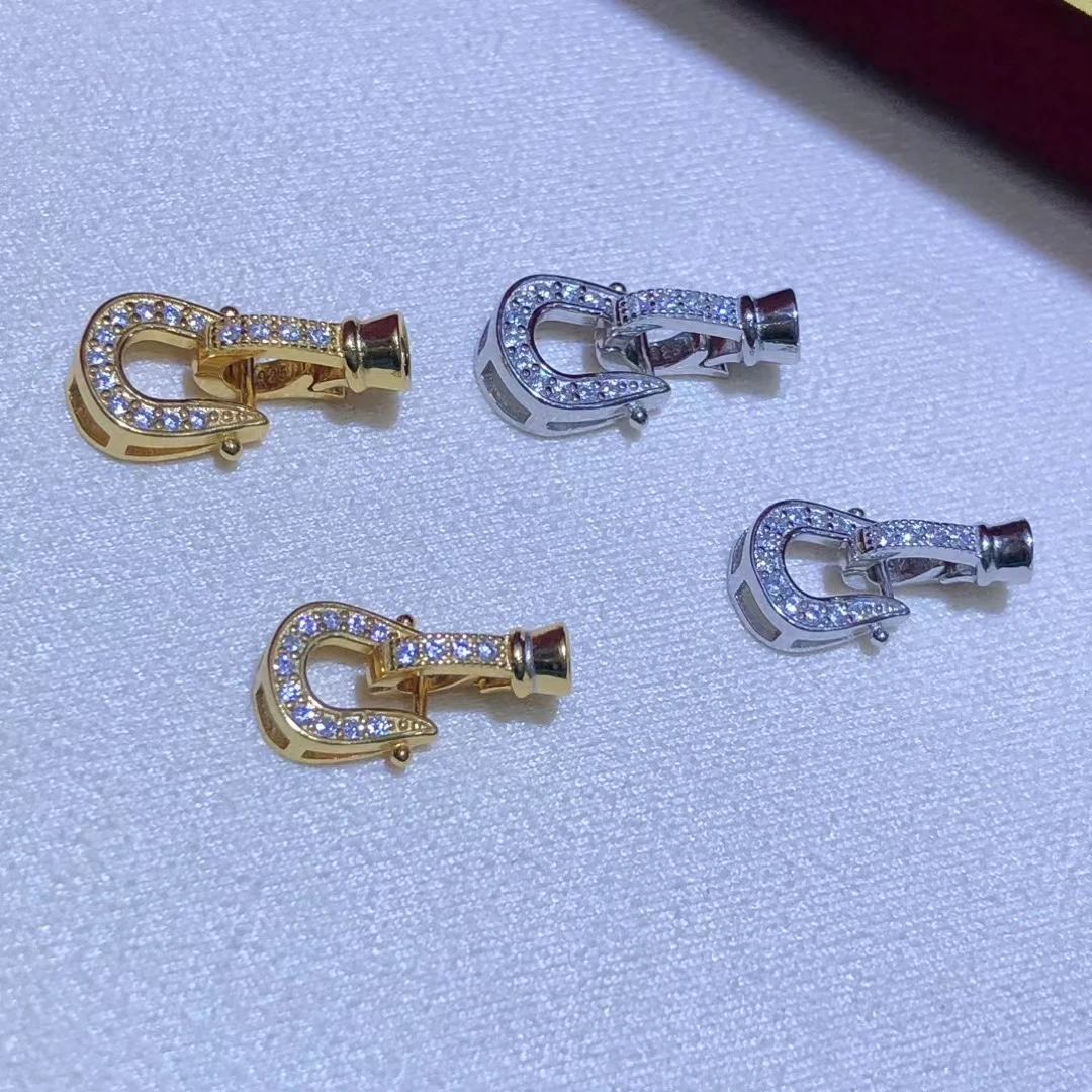 

Оптовая продажа DIY стерлингового серебра 925 пробы кулон ожерелье браслет застежка крючок аксессуары для жемчуга 5-12 мм 5 шт./лот