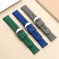 Bracelets de montre en silicone 12/14/16/19/21/23/24/26/28mm, bracelet de montre en caoutchouc 18/20/22mm, étanche, sport, pour hommes et femmes, bracelet de montre intelligente 2