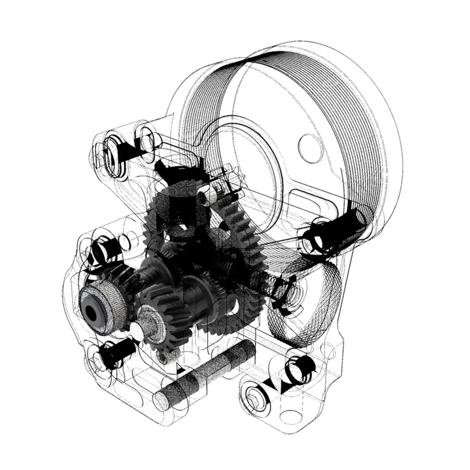 Extruder Wheel Gear Drive Gear Replace Parts,High Precision Compatible,3D Printer Parts Mini Motor Pinion Extruder for 0.2