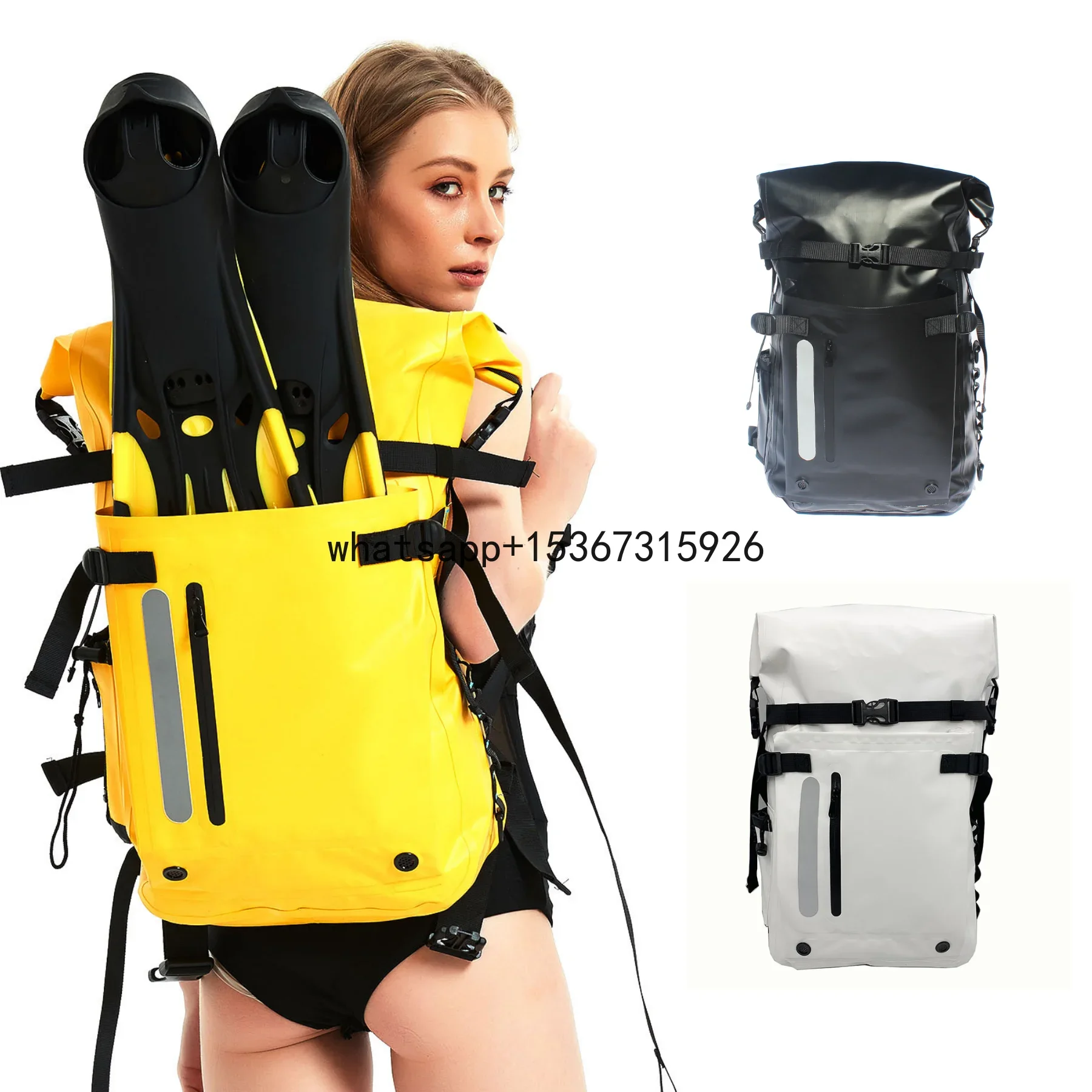 Free Diving Bag Long Fins Bag Outdoor Waterproof Backpack Scuba and Diving Equipment Bag for Men Women Swimming Snorkeling Dive