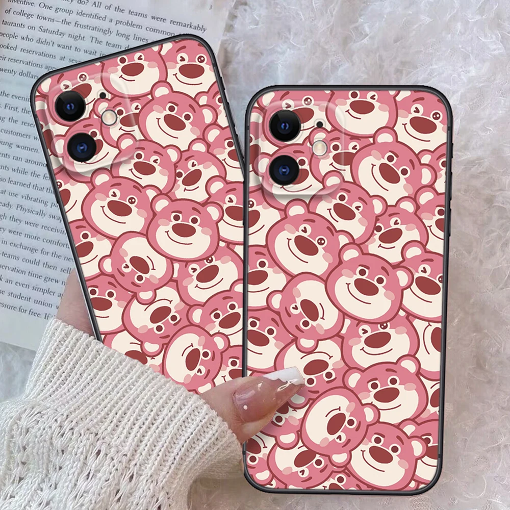 Z90 cute lotso cartoon Soft Case for Huawei Y5P Y6P Y7A Y8P Y9A Y6 Y7 Y8S Y9S Y9 Prime Nova 9 9I 4E 5T 7 Mate 10 Lite 20 Pro P30