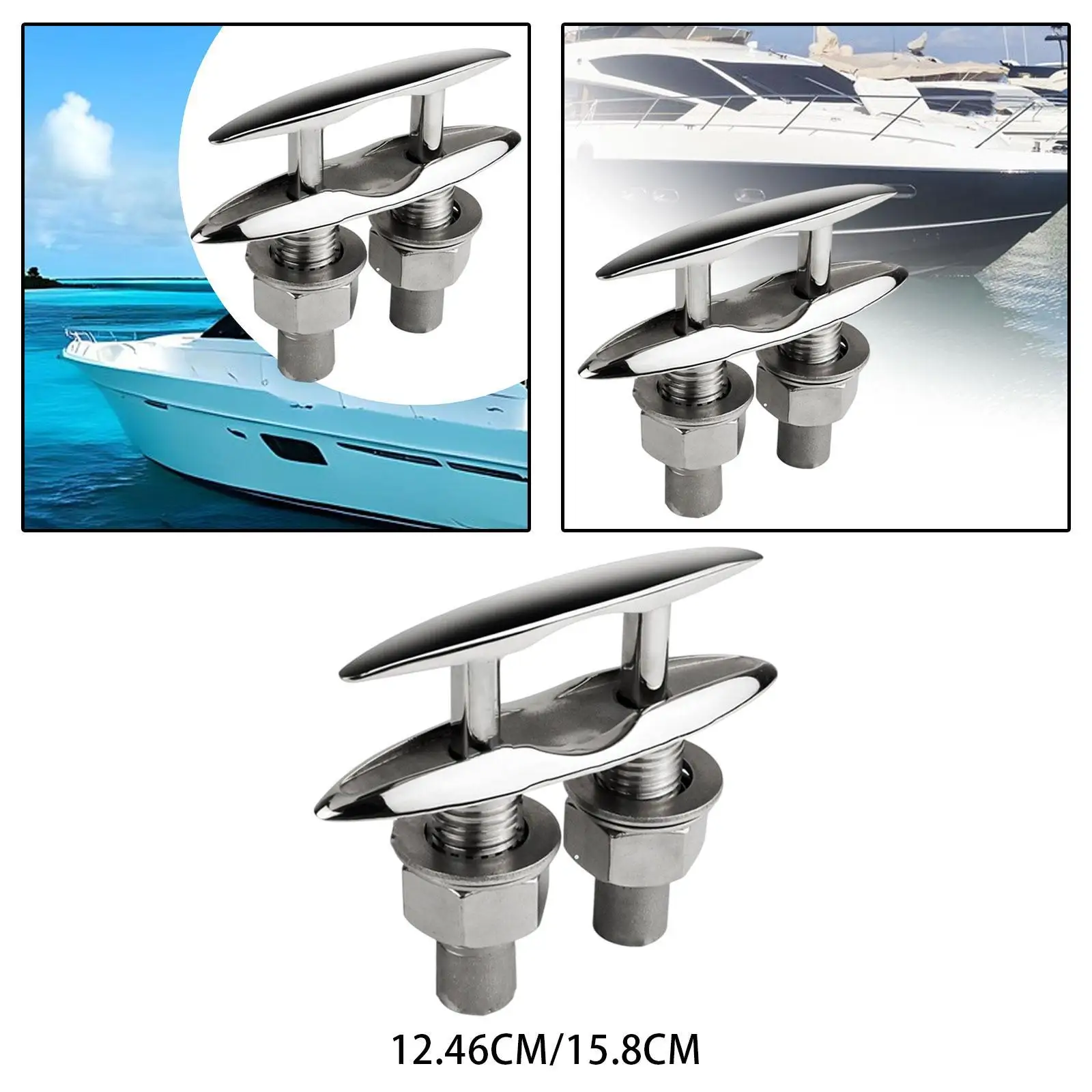 استبدال الأجهزة البحرية شديدة التحمل من Dock Cleat سهلة التركيب، ملحقات أجهزة سطح المربط البحرية لليخوت قوارب الكاياك