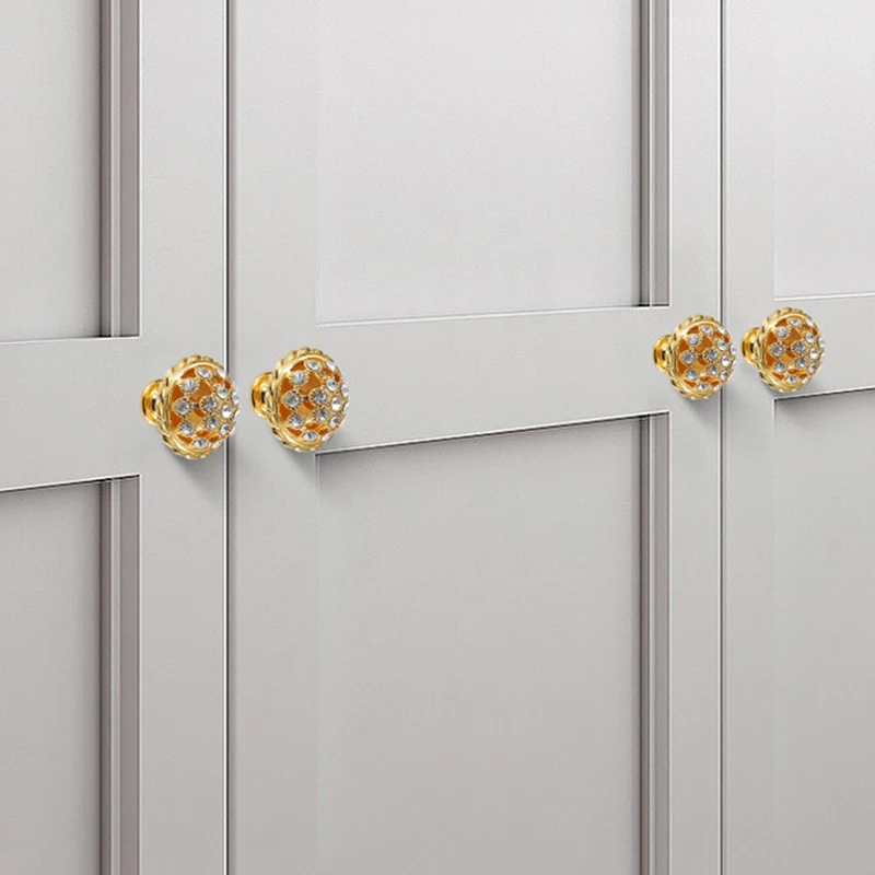 Beauty Luxury 4PCS Zinc Alloy Hollow Furniture Handles Drawer Pulls Cupboard Wardrobe Kitchen Shoe TV Wine Cabinet Pulls Knobs