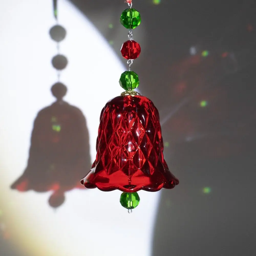 Transparent Crystal Wind Chime Exquisite Hanging Bell Glass Pendant Elegant Portable Wind Bells Decorative Wedding