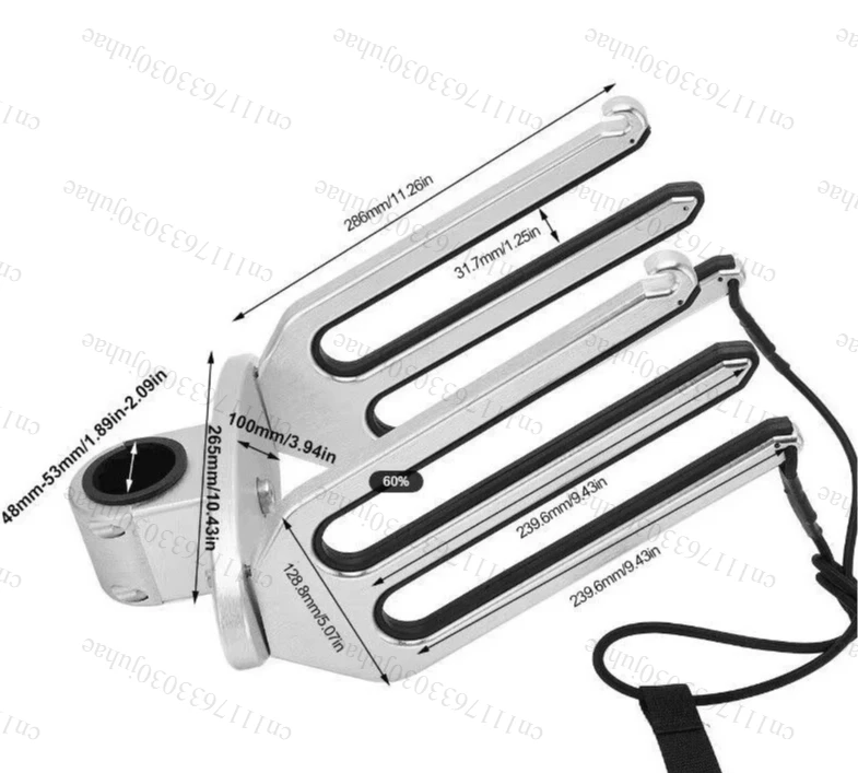 Surfing bracket, water ski rack, board tower, 6061 aluminum alloy accessories, yacht specific
