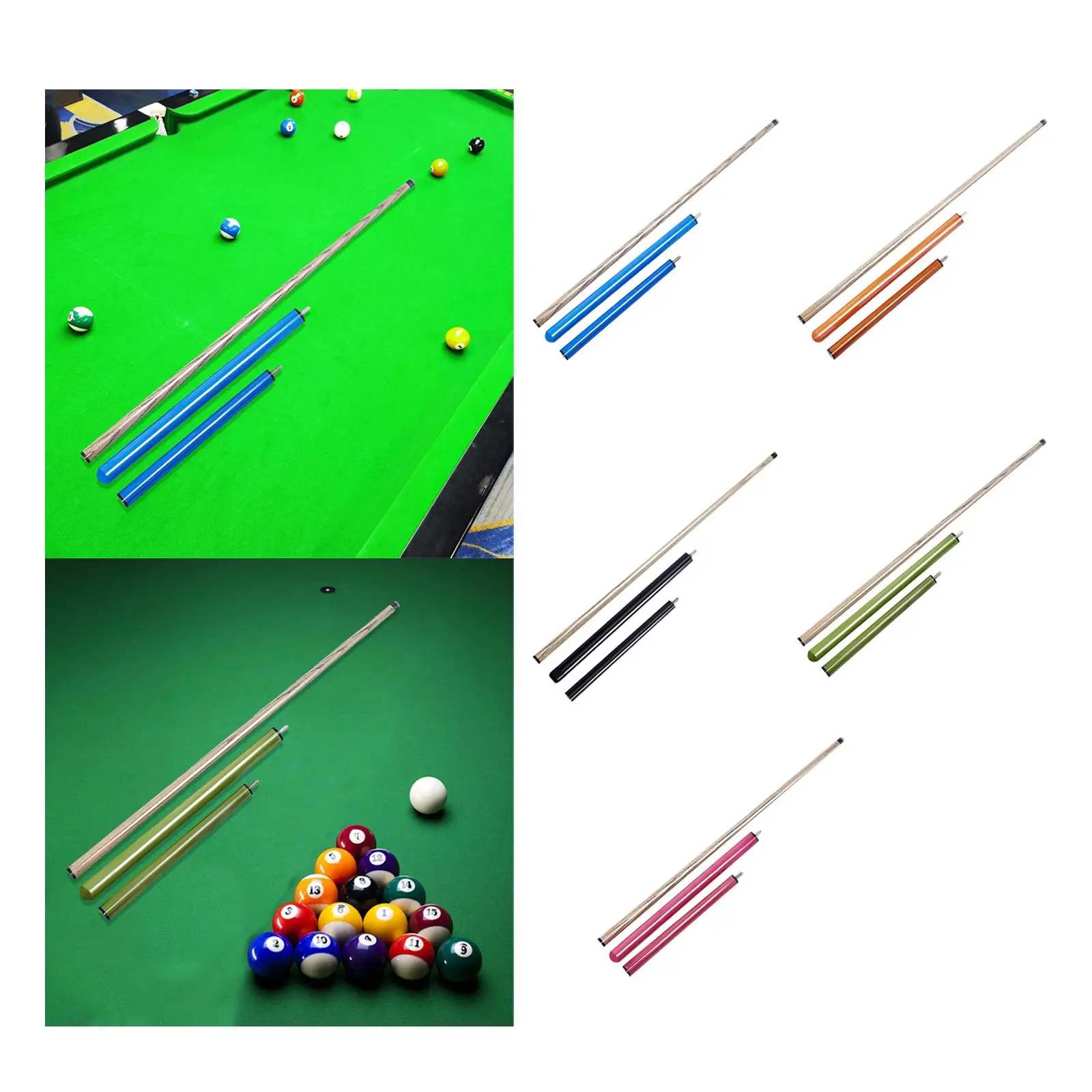 

Бильярдный кий, деревянный бильярдный кий, разделенный из твердой древесины, 3-секционный перфоратор для аксессуаров