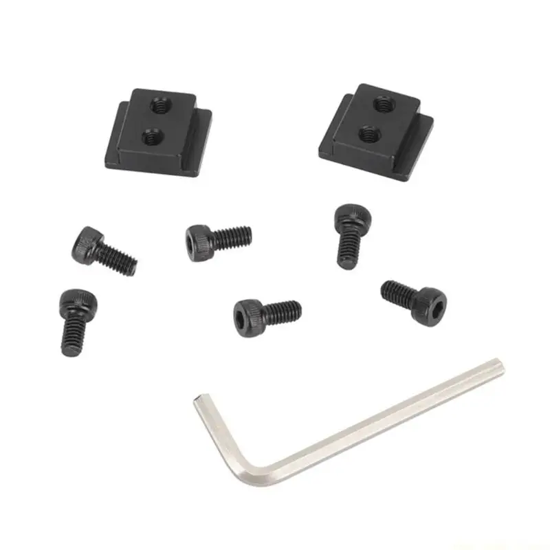 F62C Aluminum Black Camera Cage Mount Block for Accessory Expansion Tasks Use