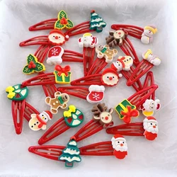 Side Clips Cute Christmas Party Gifts Hair Claw for Women Girls Child Hairpin Hair Accessories Headwear Ornament Hair Clips New