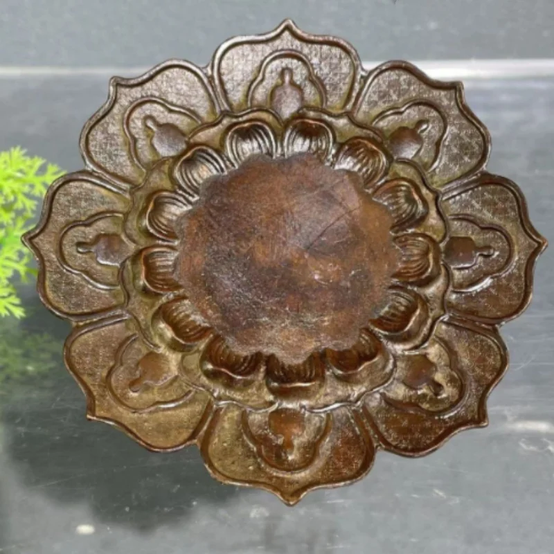 Vintage Copper Laughing Buddha Incense Holder - Traditional Zen Tea Table Decor, Asian Maitreya Statue & Fragrance Insertion