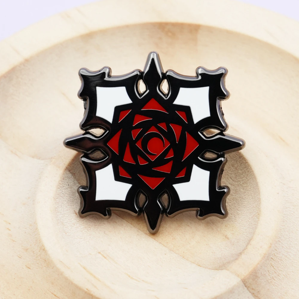 Anime Vampire Knight Rose Cosplay Costume Badge Pin Accessories Backpack Pendant Metal Prop Brooch Gift