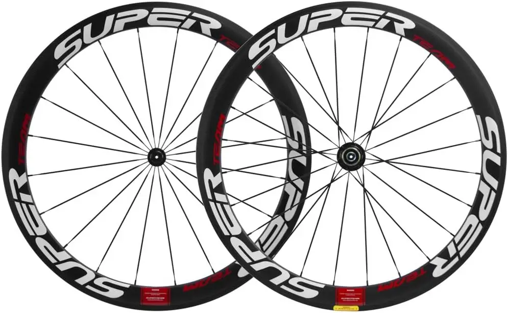 

50mm Clincher Wheelset 700c 23mm Width Cycling Racing Road Carbon Wheel Decal