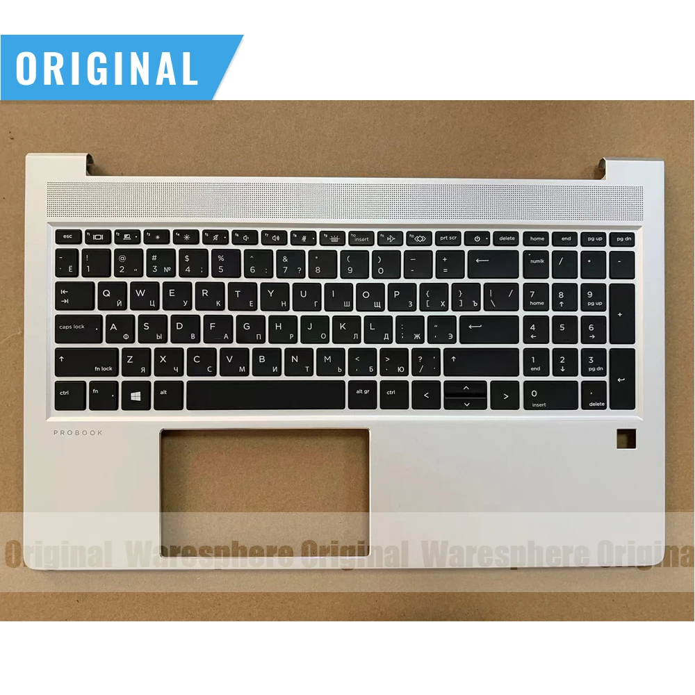 

New Original for HP Probook 15 450 G8 Palmrest With RU Backlit Keyboard Top Upper Case M21742-251 Silver