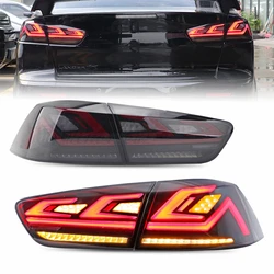 LED Taillights For Mitsubishi Lancer EVO X 2007 - 2018 Tail Light Lamp Assembly Start UP Animation DRL Sequential Signal E-mark