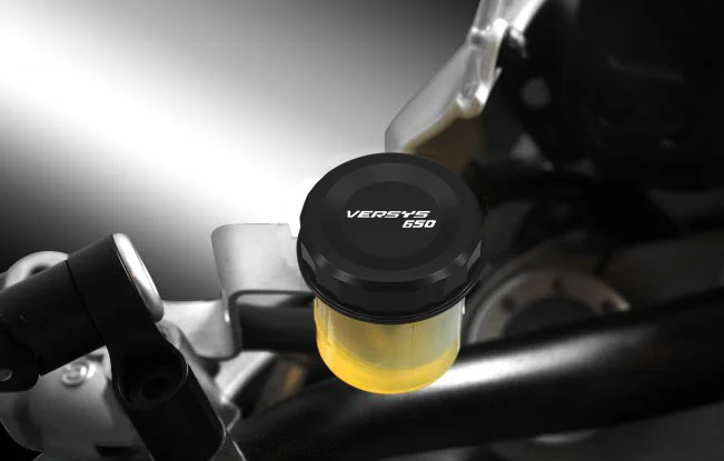 For VERESYS650 VERSYS1000 Versys 650 versys 2010-2016 Motorcycle Accessories CNC Rear Fluid Reservoir Cover Brake Fuel Tank Cap