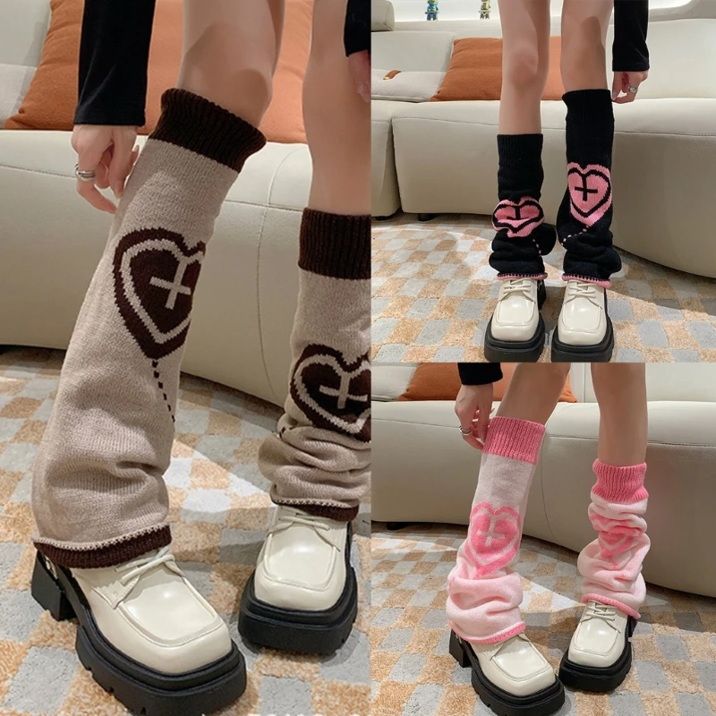 

Women Fashion Leg Warmers Knit Long Leg Socks Warm Student Girls Boot Sock