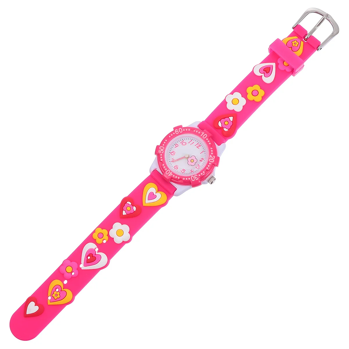 Kids Cartoon Flower Wristwatch Durable Adjustable Strap Waterproof Children Watch Casual School Gift Kids Watch