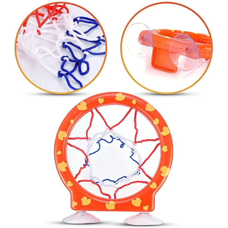 Toddler Water Toys Bathroom Suction Cup Basketball Frame Playing Water Basketball Holder Indoor Mini Shooting Baby Kids Bath Toy