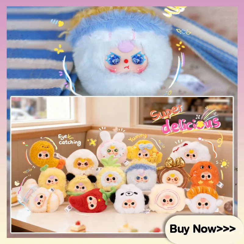 

Babythree Big Mouth Eating Series Plush Blind Box Cute Cartoon Accessory Exquisite Desktop Decoration Surprise Mystery Box Gift