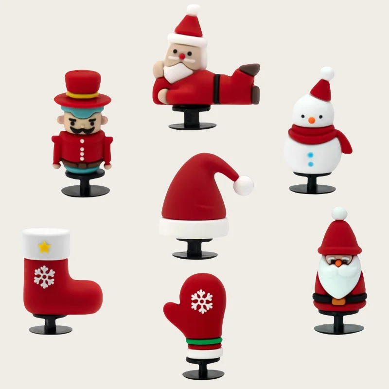 New Fashiom 3D Christmas Shoe Charms Santa Hat Sock Pins DIY Clog Accessories Holiday Party Gifts Favors