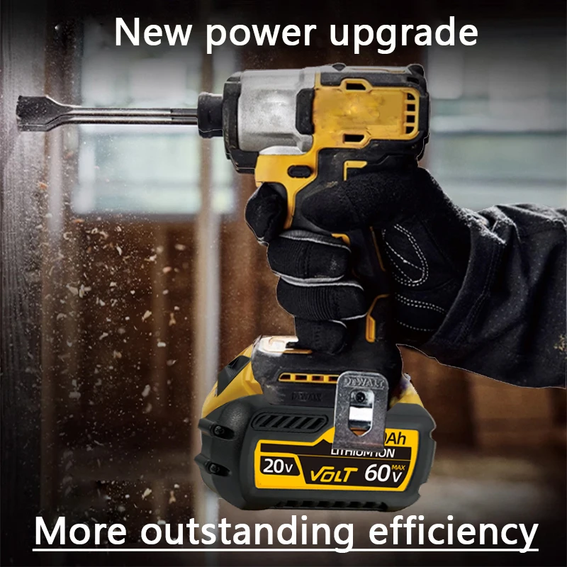 100% pro DEWALT 20V/60V baterii DCB606 DCB182 DCB205 DCB206 DCB209 pro elektrické nářadí 18V baterie 6AH 12AH 18AH pro baterie Dewalt. - náhled 3